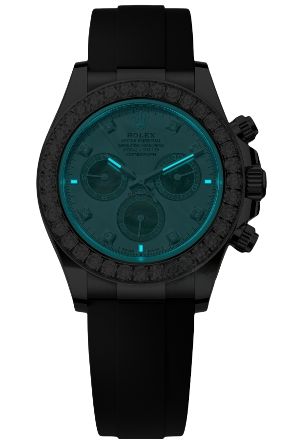 RolexCosmograph Daytona Oyster, 40 mm, white gold and diamonds Super Clone Swiss Watch Ref M126589RBR-0001 4131 Swiss Movement - Image 2