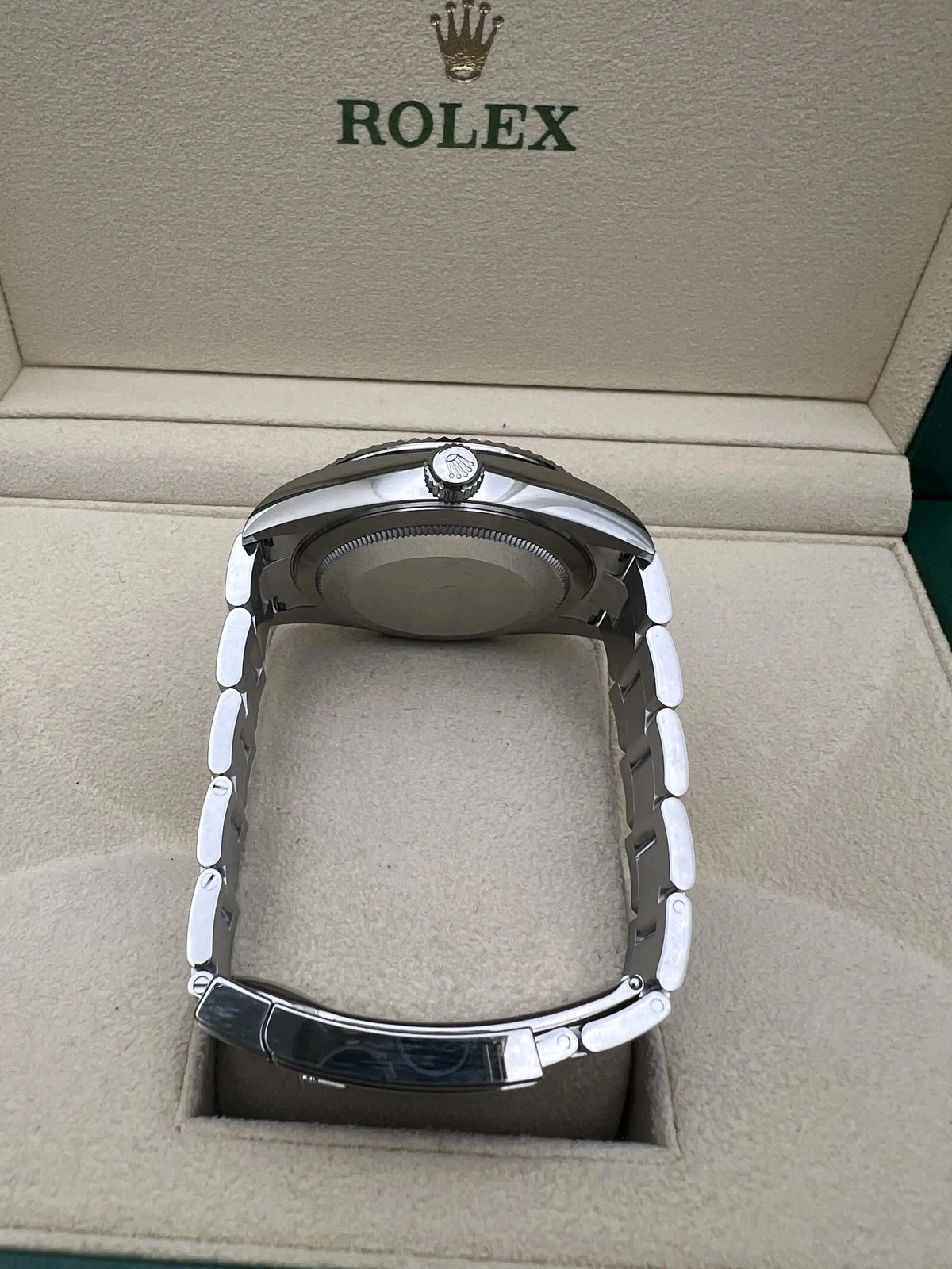 Rolex Sky-Dweller Green Dial Super Clone Swiss ReplicaWatch Oyster Bracelet Ref 336934 9002 Swiss Movement - Image 8