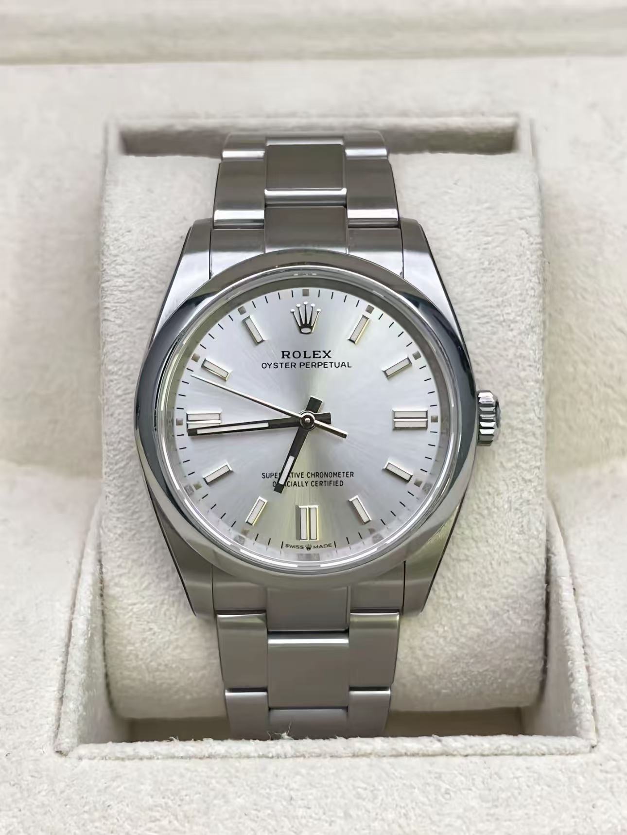 Rolex Oyster Perpetual Ref 134300-0009 Super Clone | Candy Pink Dial | 3230 Swiss Movement - Image 3