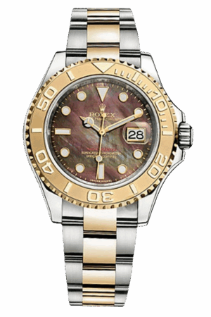 Rolex Yacht-Master 40 Black Mother-of-Pearl Dial Two-Tone Everose Gold & Stainless Steel Super Clone Swiss Replica Watch Ref 16623