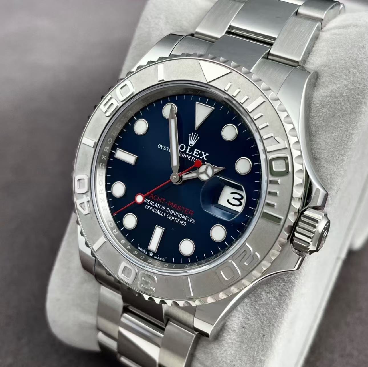 Rolex Yacht Master BlueDial Super Clone SwissReplica Watch Ref 126622 3235 Swiss Movement - Image 4