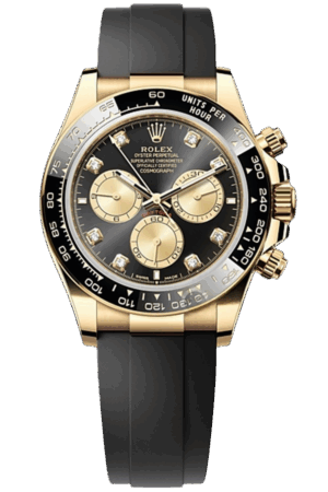 Rolex Daytona 40mm Super Clone Swiss Watch Yellow Gold Oysterflex Strap Paul Newman Dial Ref M126518LN-0005 4131 Swiss Movement