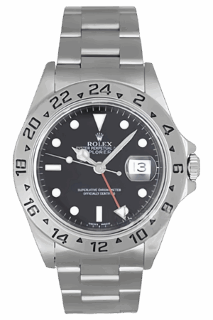 Rolex Explorer II Black Dial 40mm Stainless Steel Super Clone Swiss Replica Watch Ref 16570