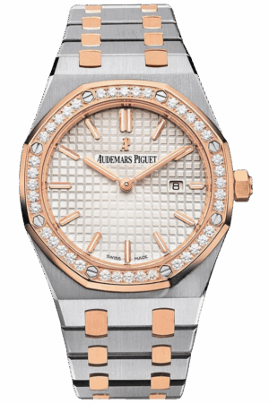 Audemars Piguet Royal Oak 67651SR.ZZ.1261SR.01 Super Clone Watch – Two-Tone Rose Gold & Steel Diamond Ladies Replica