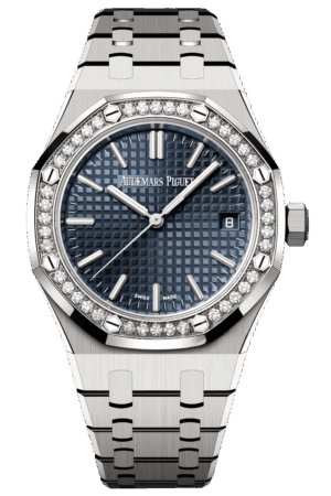 Audemars Piguet Royal Oak Ref. 15551ST.ZZ.1356ST.05 Super Clone Watch – 37mm Stainless Steel Case Diamond Bezel Silver Dial Swiss Replica