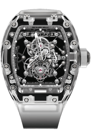 Richard Mille RM 56-02 Sapphire Super Clone Watch – Transparent Case Skeleton Dial Replica