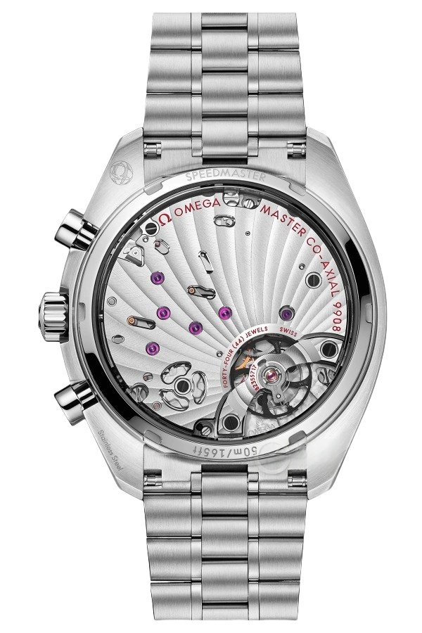 Omega Speedmaster Ref. 329.30.43.51.02.001 Super Clone Watch – Black Dial Stainless Steel Bracelet Fake Replica - Image 2