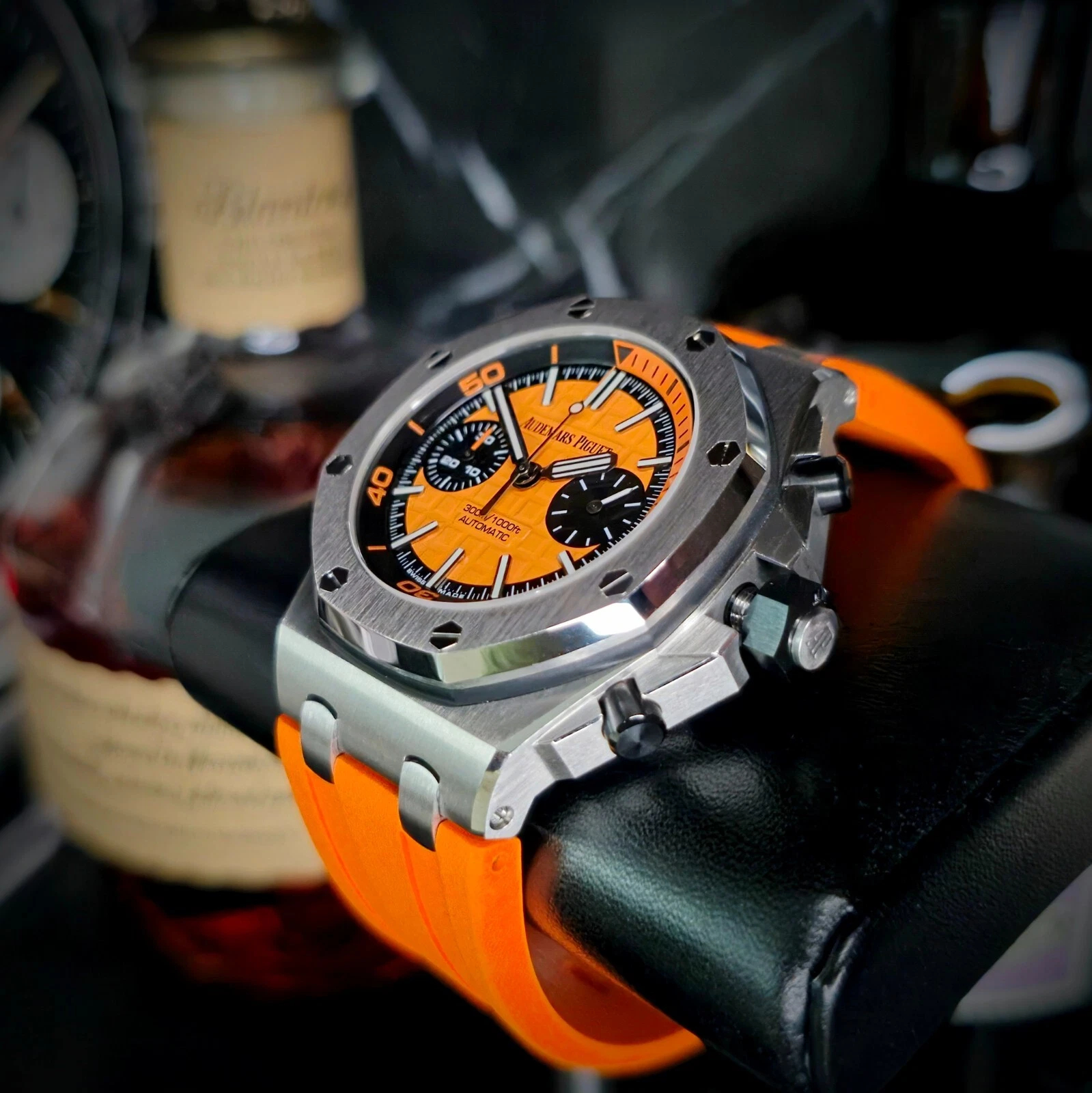 Audemars Piguet Royal Oak Offshore Diver Ref. 26703ST.OO.A070CA.01 Super Clone Watch – Orange Dial Fake Replica - Image 4