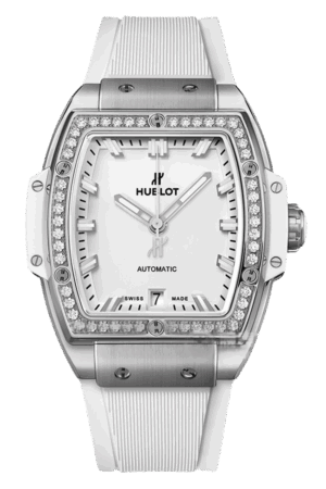 Hublot Spirit of Big Bang Ref. 665.NE.2010.RW.1204 Super Clone Watch – Titanium Diamond Bezel White Dial Fake Replica