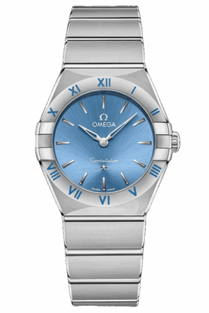Omega Constellation Ref. 131.10.28.60.03.001 Super Clone Watch – Blue Dial Stainless Steel Bracelet Fake Replica