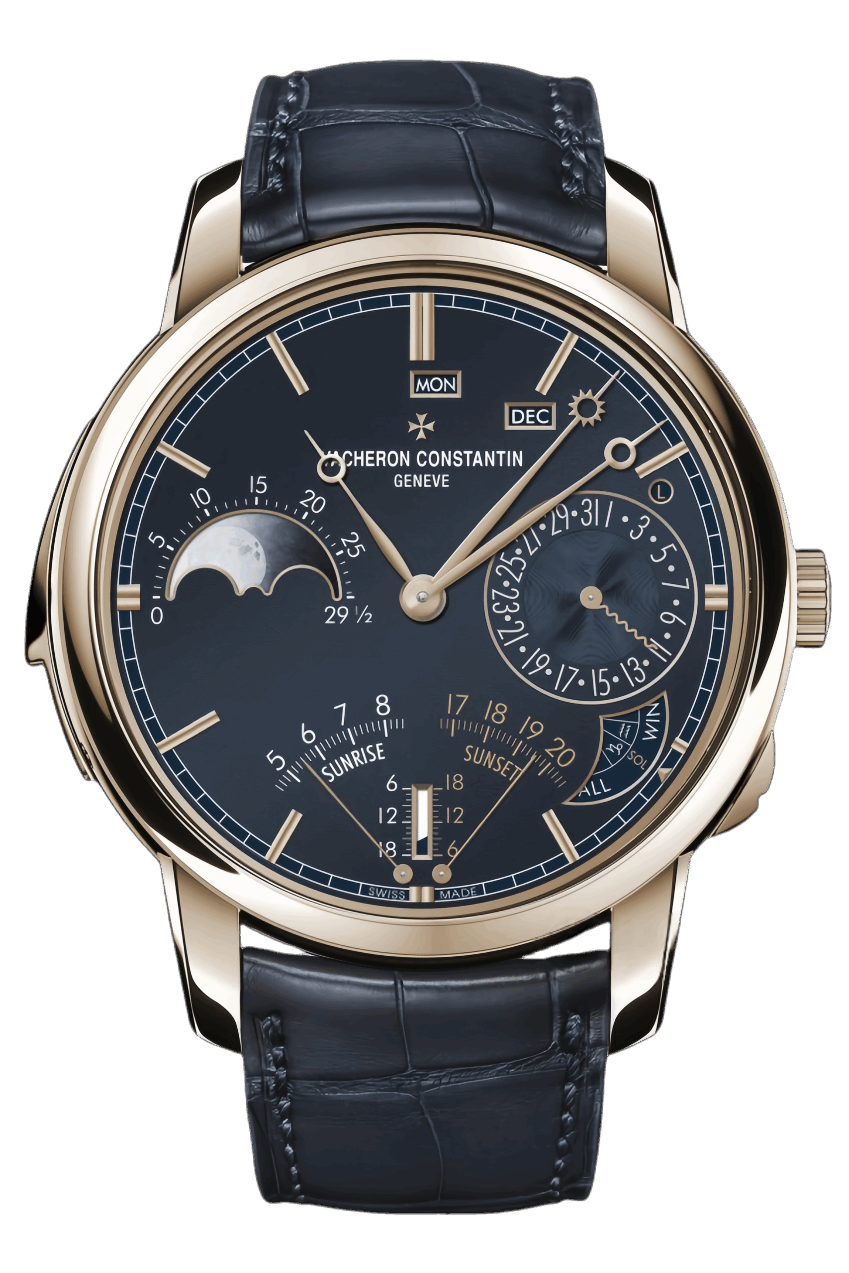 Vacheron Constantin Les Cabinotiers Ref. 6620C/000R-B656 Super Clone Watch – Rose Gold Case Blue Guilloché Dial Swiss Replica