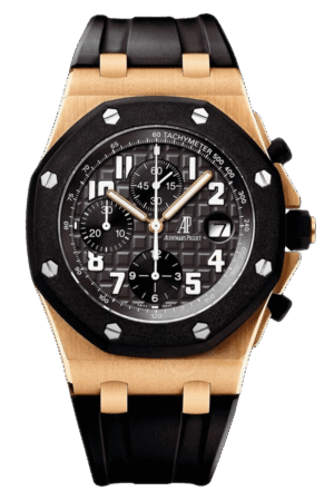 Audemars Piguet Royal Oak Offshore 25940OK.OO.D002CA.01 Super Clone Watch – Rose Gold & Rubber Chronograph Replica