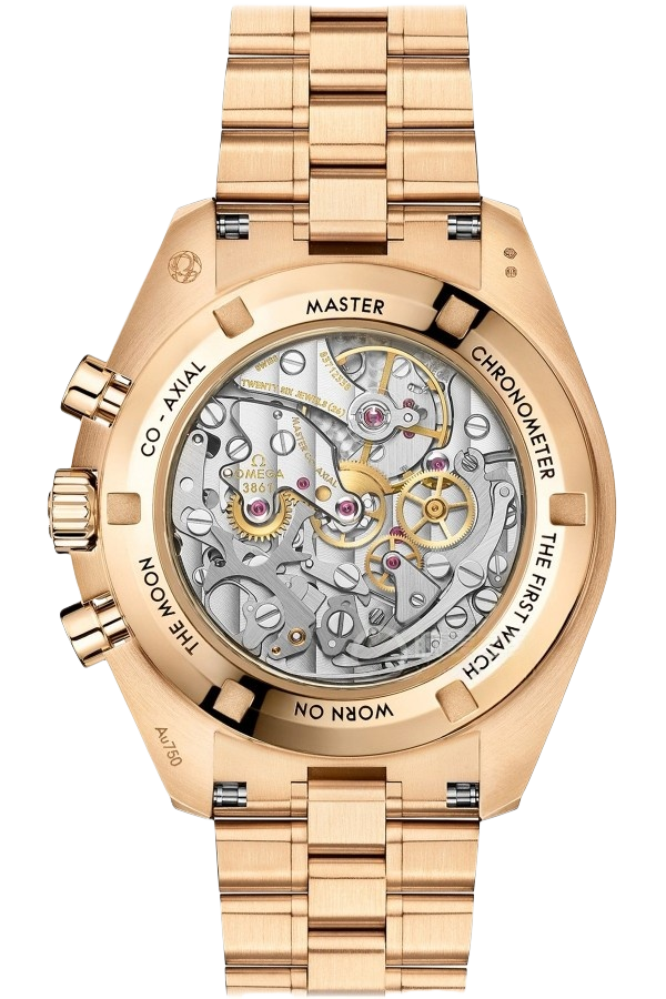 Omega Speedmaster Ref. 310.60.42.50.10.001 Super Clone Watch – Green Dial Full Gold Bracelet Fake Replica - 图片 2