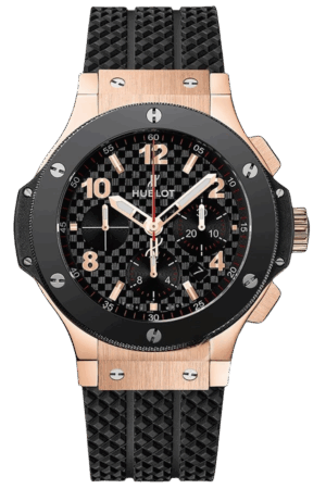 Hublot Big Bang Ref. 301.PB.131.RX Super Clone Watch – Black Ceramic Rose Gold Bezel Black Dial Fake Replica