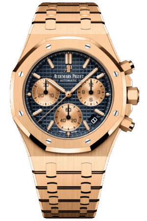 Audemars Piguet Royal Oak Perpetual Calendar Ref. 26239OR.OO.1220OR.01 Super Clone Watch – Rose Gold Blue Dial Swiss Replica