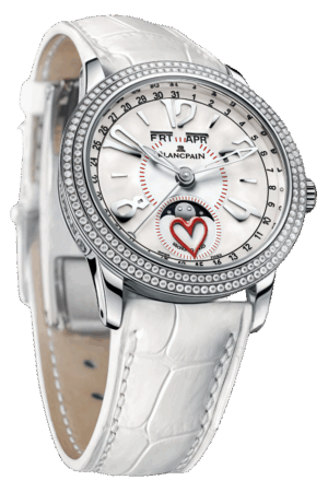 Blancpain Valentine’s Day Ref. 3363-4544-55B Super Clone Watch – White Gold Diamond Heart Dial Ladies Fake Replica
