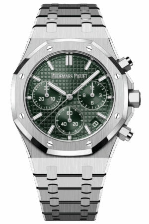 Audemars Piguet Royal Oak Chronograph Ref. 26240ST.OO.1320ST.08 Super Clone Watch – Stainless Steel Green Dial Swiss Replica