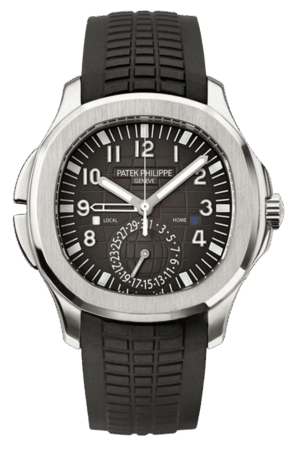 Patek Philippe Aquanaut Ref. 5164A-001 Super Clone Watch – Stainless Steel Black Dial Travel Time Fake Replica
