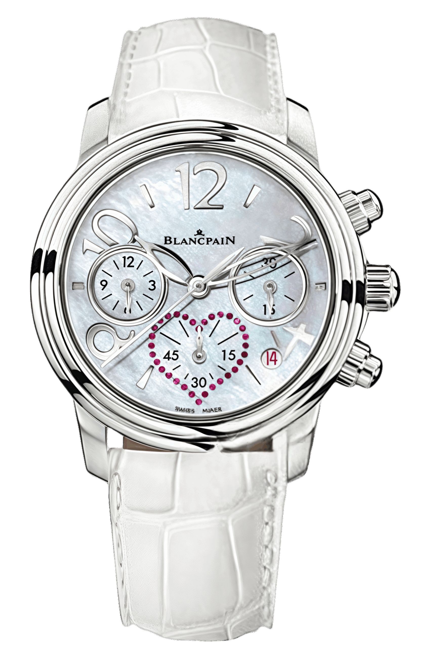 Blancpain Valentine’s Day Ref. 3485F-1154-55B Super Clone Watch – Stainless Steel Diamond White Dial Ladies Fake Replica