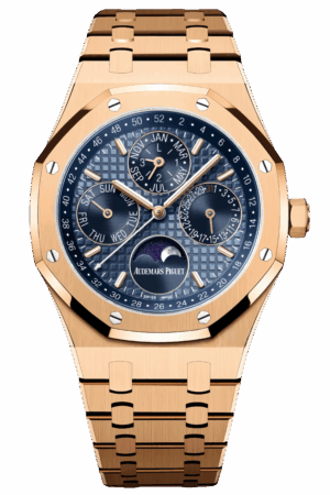 Audemars Piguet Royal Oak Offshore Chronograph Ref. 26574OR.OO.1220OR.03 Super Clone Watch – 44mm Rose Gold Case Blue Dial Swiss Replica