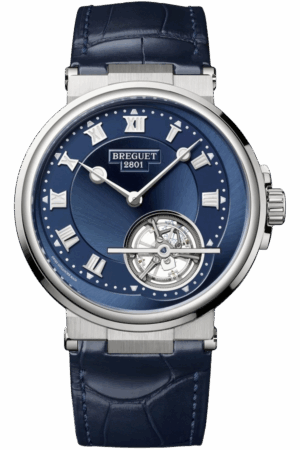 Breguet Marine Ref. 5577PT/Y2/9WV Super Clone Watch – Platinum Blue Dial Ultra-Thin Fake Replica