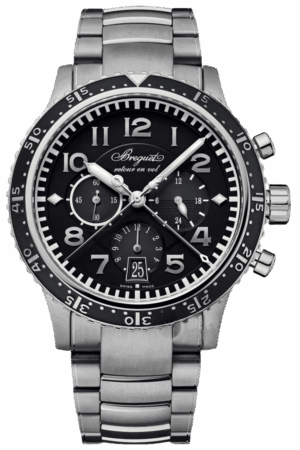 Breguet Type XX Ref. 3810TI/H2/TZ9 Super Clone Watch – Titanium Chronograph Black Dial Fake Replica
