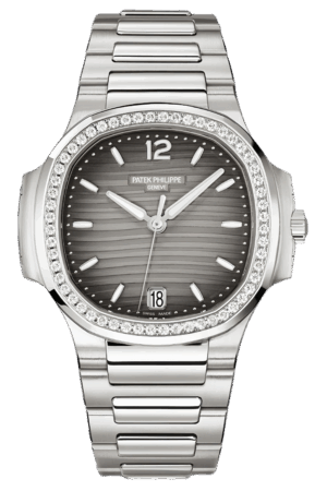 Patek Philippe Nautilus Ladies 7118/1200A-011 Super Clone – 35.2mm Silver Dial Replica Watch