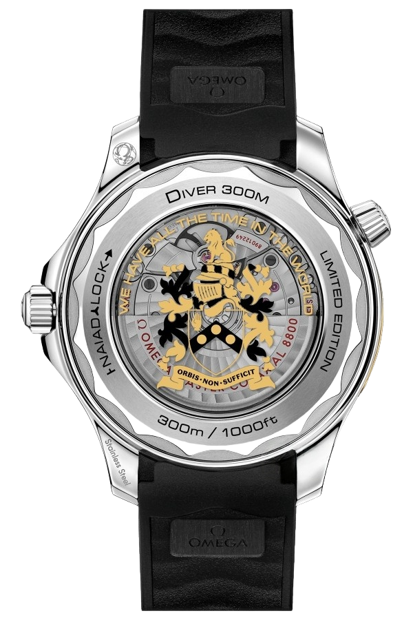 Omega Seamaster Ref. 210.22.42.20.01.004 Super Clone Watch – Bond Limited Edition Black Dial Steel & Gold Fake Replica - Image 2