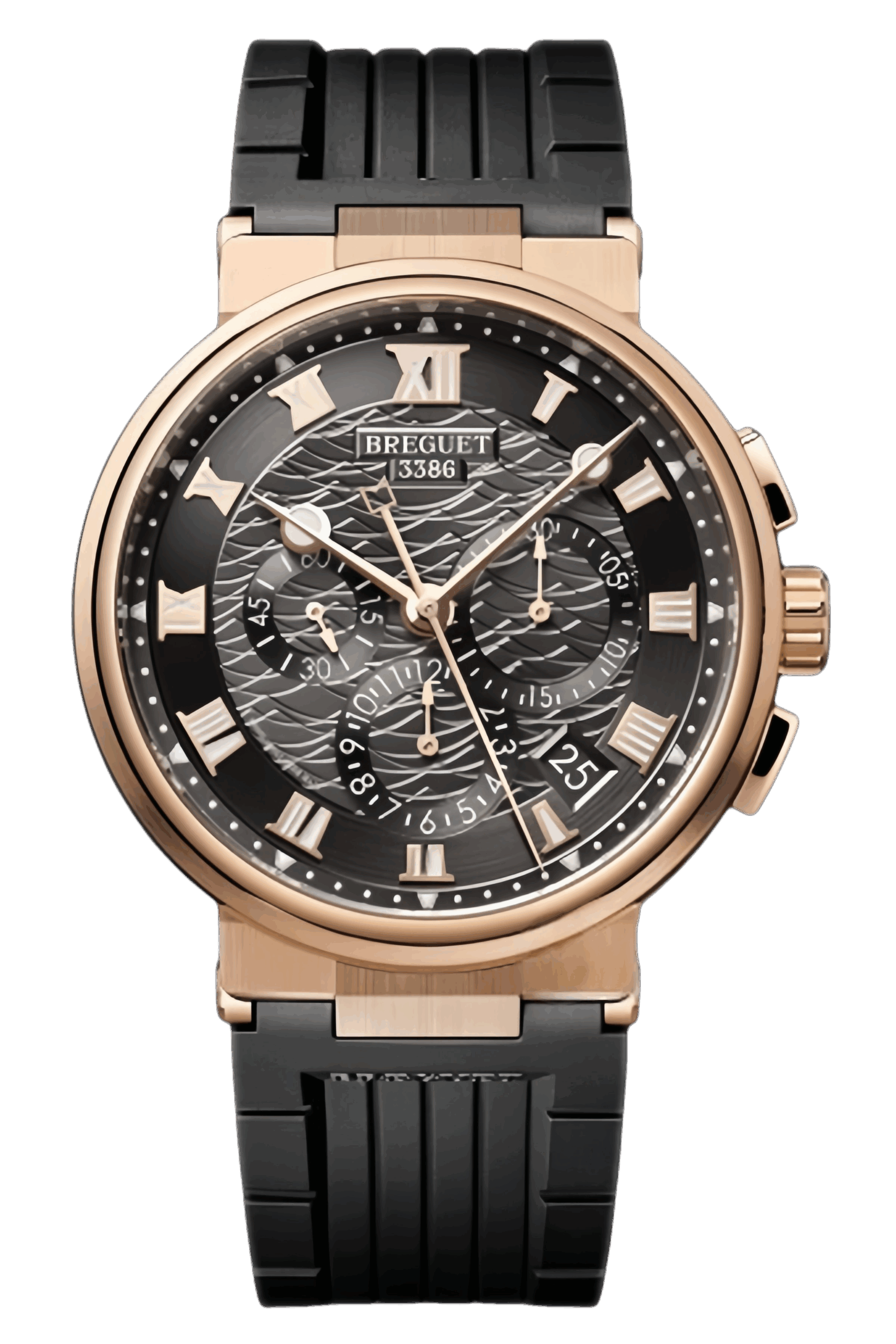 Breguet Marine Ref. 5527BR/G3/5WV Super Clone Watch – Rose Gold Slate Grey Dial Chronograph Fake Replica