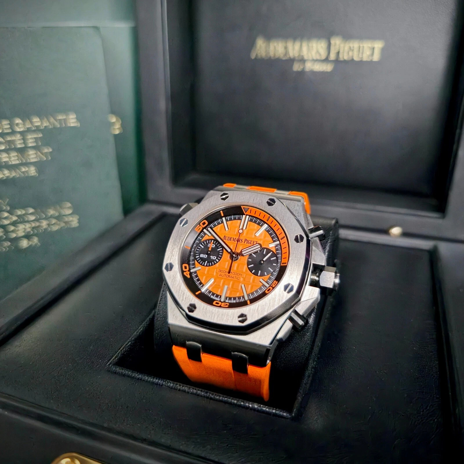 Audemars Piguet Royal Oak Offshore Diver Ref. 26703ST.OO.A070CA.01 Super Clone Watch – Orange Dial Fake Replica - Image 6