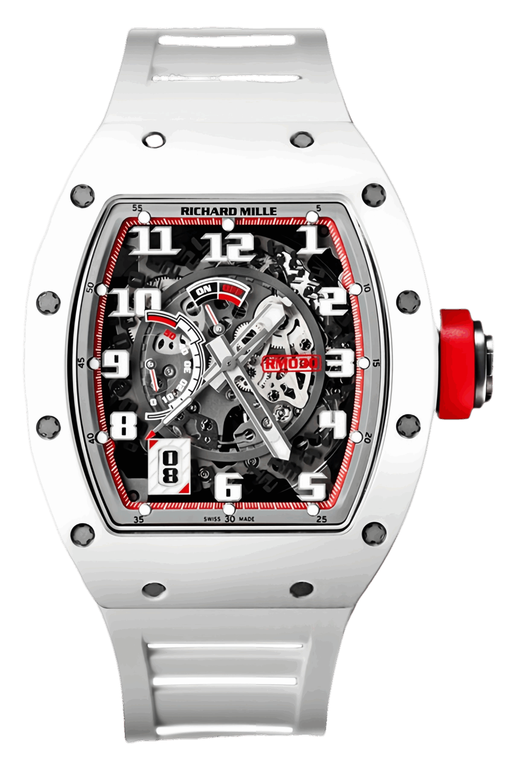 Richard Mille RM 030 Rubber Strap Super Clone Watch – Tonneau Skeleton Dial Replica