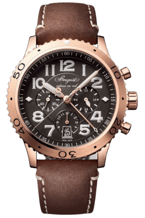 Breguet Type XX Ref. 3817BR/Z2/3ZU Super Clone Watch – Rose Gold Chronograph Black Dial Fake Replica