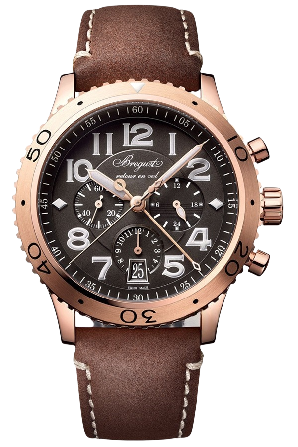 Breguet Type XX Ref. 3817BR/Z2/3ZU Super Clone Watch – Rose Gold Chronograph Black Dial Fake Replica