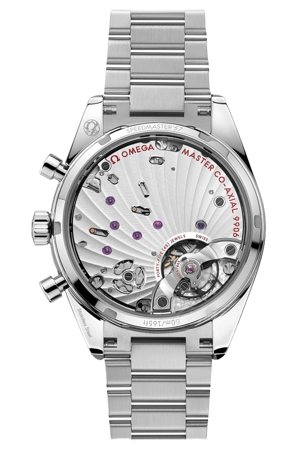 Omega Speedmaster Ref. 332.10.41.51.10.001 Super Clone Watch – Blue Dial Leather Strap Fake Replica - Image 2