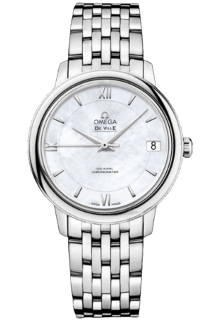 Omega De Ville Women Automatic Mother of Pearl Dial Stainless Steel Super Clone Replica Watch – Ref. O424.10.33.20.05.001