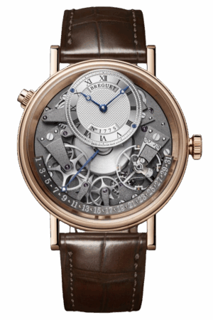 Breguet Tradition Ref. 7597BR/G1/9WU Super Clone Watch – Retrograde Date Rose Gold Openworked Dial Fake Replica