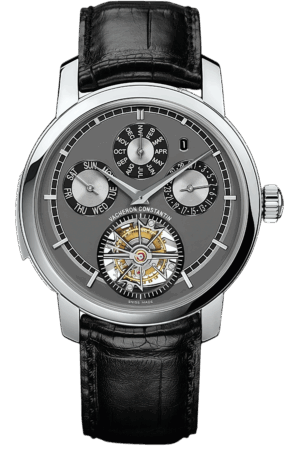 Vacheron Constantin Patrimony Ref. 80172/000P-9505 Super Clone Watch – Platinum Case White Dial Leather Strap Replica