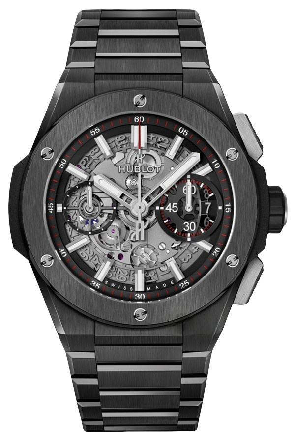 Hublot Big Bang Ref. 451.CX.1170.CX Super Clone Watch – Titanium Black Skeleton Dial Rubber Strap Fake Replica