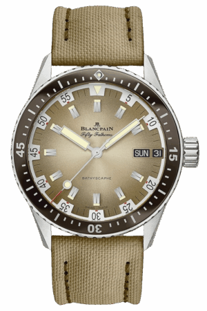 Blancpain Fifty Fathoms Ref. 5052-1146-E52A Super Clone Watch – Titanium Blue Dial Automatic Fake Replica