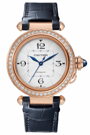 Cartier Pasha Ref. WJPA0012 Super Clone Watch – Rose Gold Diamond Bezel Ladies Fake Replica