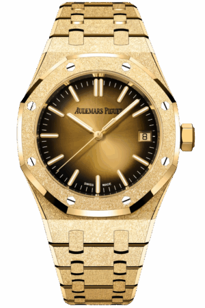 Audemars Piguet Royal Oak Ref. 15550BA.GG.1356BA.01 Super Clone Watch – 37mm Yellow Gold Case Grey Dial Swiss Replica