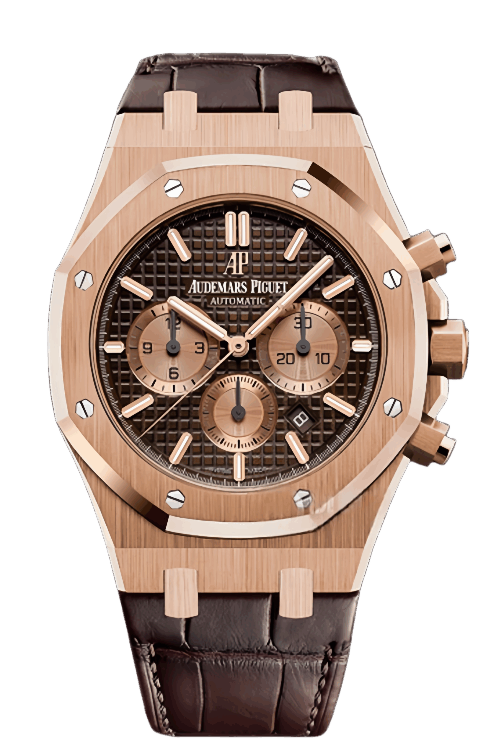 Audemars Piguet Royal Oak Offshore Chronograph Ref. 26331OR.OO.D821CR.01 Super Clone Watch – 44mm Rose Gold Case Brown Dial Swiss Replica