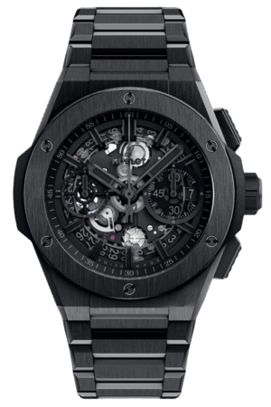 Hublot Big Bang Ref. 451.CX.1140.CX Super Clone Watch – Titanium Black Skeleton Dial Rubber Strap Fake Replica