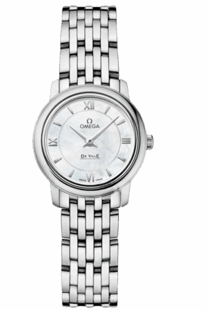Omega De Ville Ref. 424.10.24.60.05.001 Super Clone Watch – White Dial Stainless Steel Bracelet Fake Replica