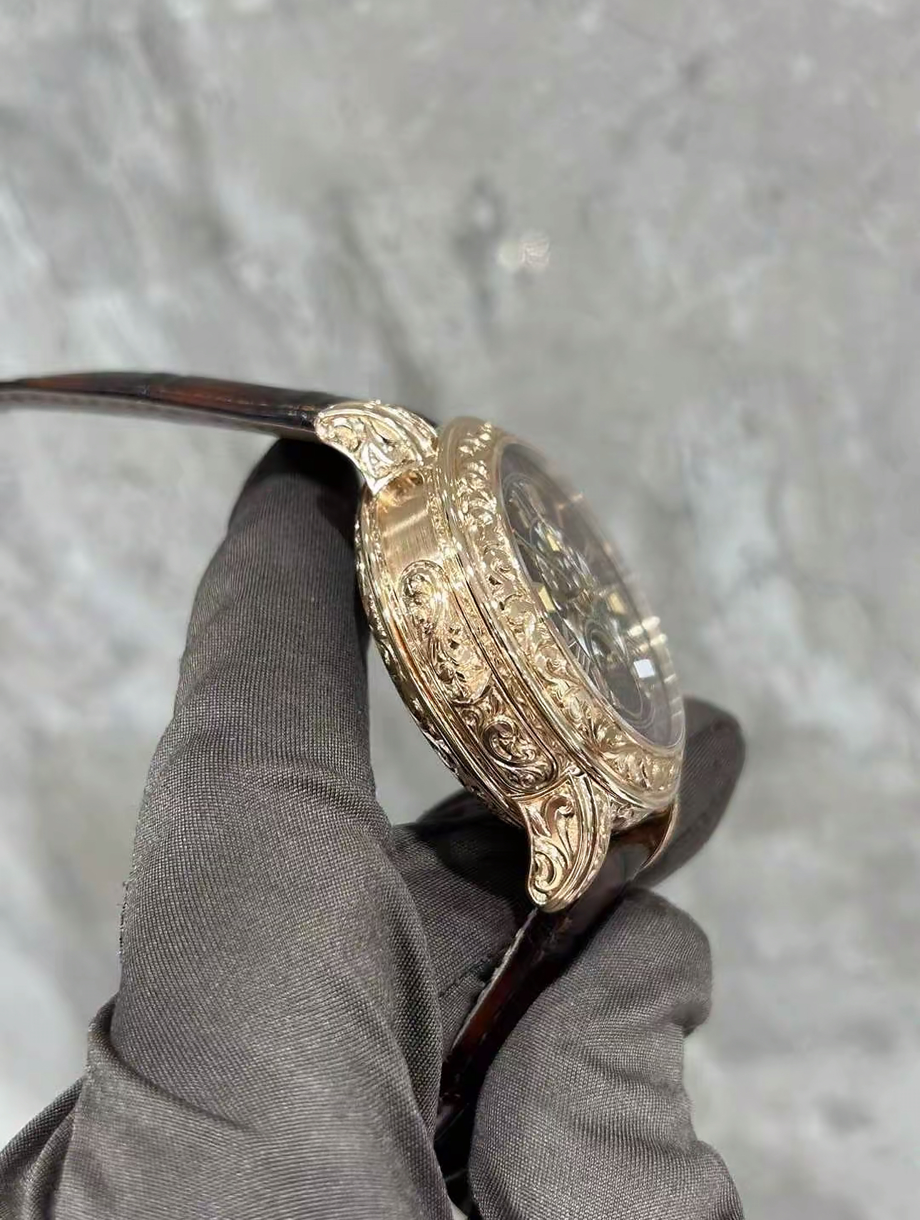 Patek Philippe Ref. 6002R-001 Super Clone Watch – Sky Moon Tourbillon Rose Gold Fake Replica - 图片 8