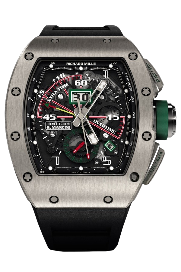 Richard Mille RM 11-01 Rubber Strap Super Clone Watch – Sporty Fake Flyback Chronograph