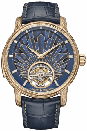 Vacheron Constantin Les Cabinotiers Ref. 6520C/000R-085C Super Clone Watch – Rose Gold Case Blue Guilloché Dial Swiss Replica
