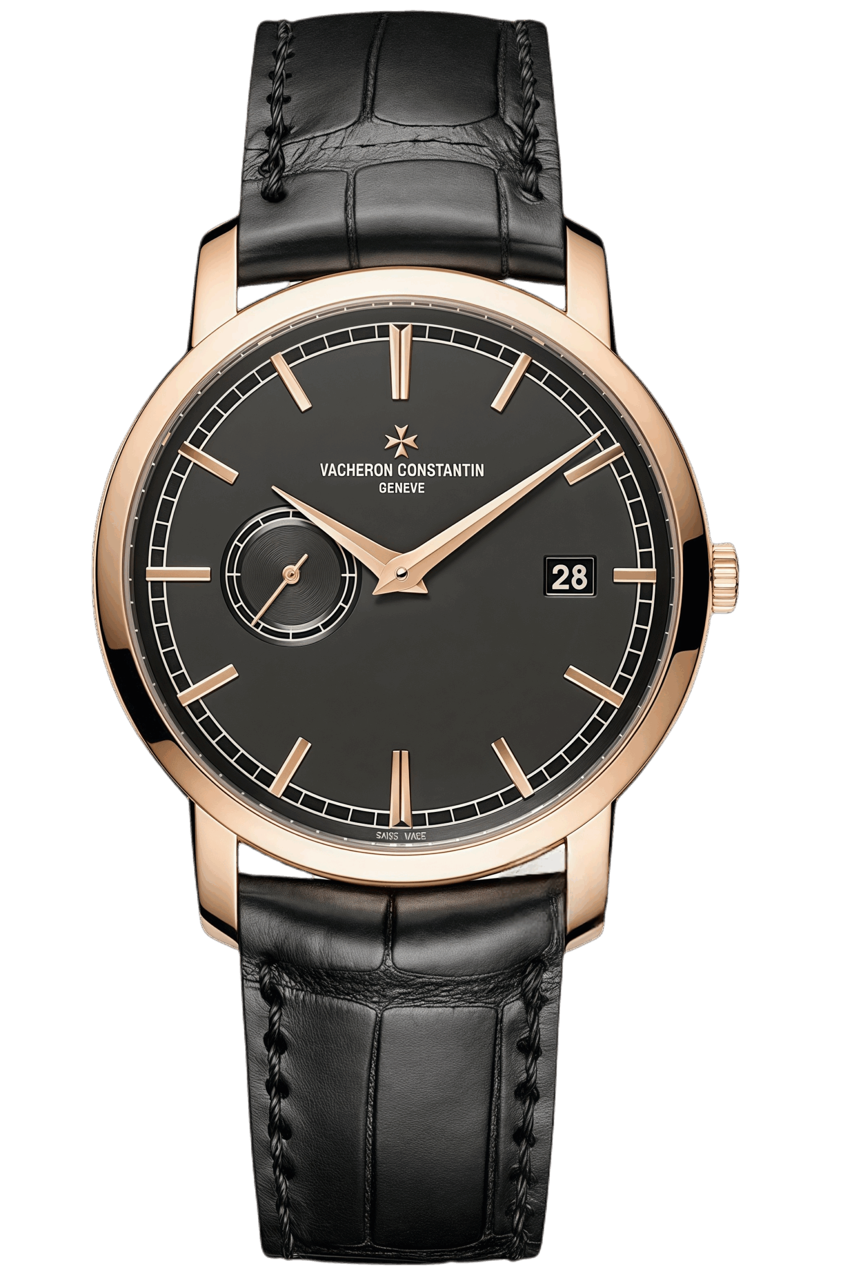 Vacheron Constantin Traditionnelle Ref. 87172/000R-B403 Super Clone Watch – Rose Gold Case Black Dial Swiss Replica
