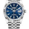 Rolex Datejust 36mmSuper Clone Swiss ReplicaWatch  Blue Fluted Dial Ref 126234 3235 Swiss Movement