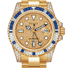 Rolex GMT-Master II Full Pavé Diamond Super Clone Swiss Replica Watch Ref 116758SA-78208 18K Yellow Gold